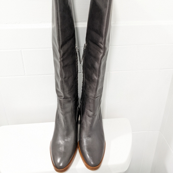 Zara leather knee high boots - Picture 6 of 16